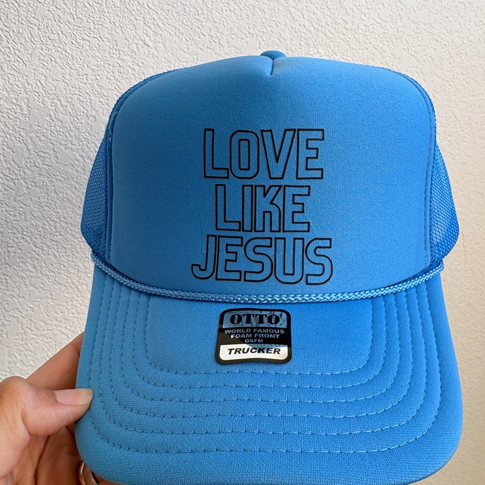 OTTO Blue "Love Like Jesus" Trucker Hat